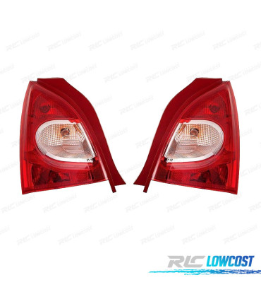 FANALI RENAULT TWINGO II 12-14 BIANCO ROSSO