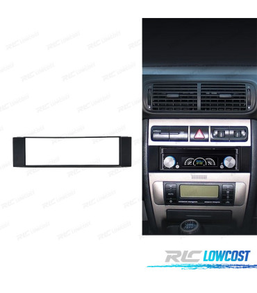 CORNICE NERA RADIO 1-DIN PER AUDI A3 8L A6 4B SEAT LEON TOLEDO FIAT SCUDO
