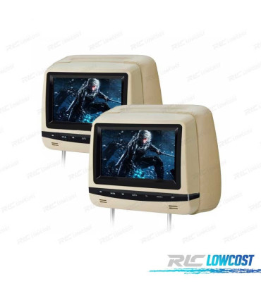 POGGIATESTA MULTIMEDIALE DA 7 POLLICI HD TOUCHSCREEN USB SD COLORE BEIGE