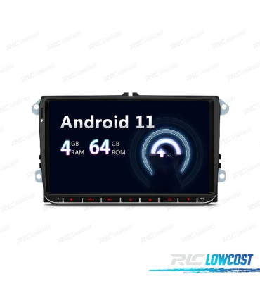 RADIO GPS ANDROID 11 PER VOLKSWAGEN VW SKODA SEAT