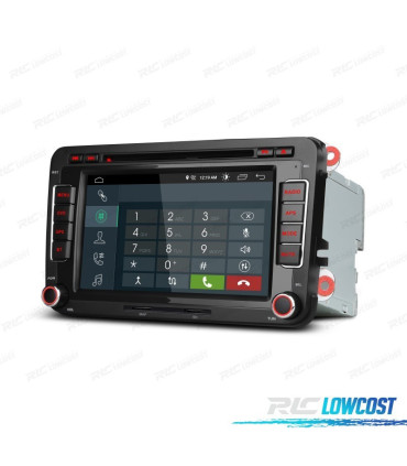 RADIO GPS ANDROID 13 PER VOLKSWAGEN VW SEAT SKODA TOURAN 7" USB GPS TATTILE HD