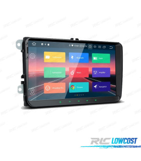 RADIO GPS ANDROID 12 PER VOLKSWAGEN VW SEAT SKODA LCD TATTILE