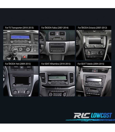 RADIO GPS ANDROID 11 PER VOLKSWAGEN VW SEAT SKODA OCTACORE 4GB RAM 64GB ROM