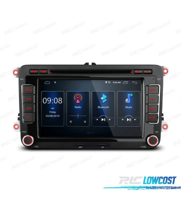 RADIO GPS ANDROID 13 PER VOLKSWAGEN VW SEAT SKODA TOURAN 7" USB GPS TATTILE HD