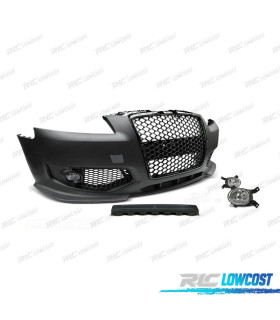 PARAURTI ANTERIORE AUDI A3 8P 04-08 LOOK RS3 NERO CON FENDINEBBIA