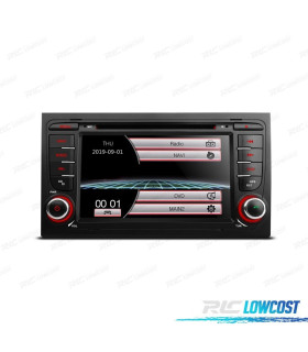 NAVIGATORE RADIO 7" PER AUDI A4 B6 B7 00-07 USB GPS TOUCH HD