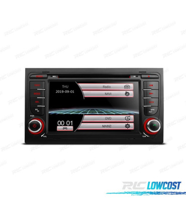 NAVIGATORE RADIO 7" PER AUDI A4 B6 B7 00-07 USB GPS TOUCH HD