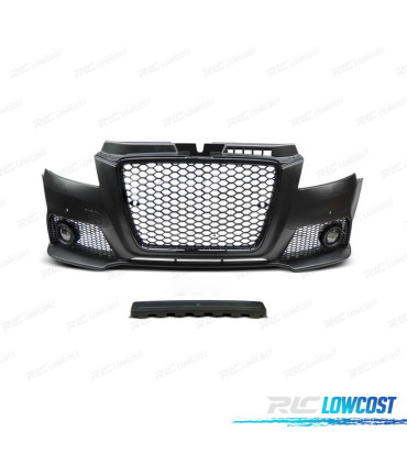 PARAURTI ANTERIORE PER AUDI A3 8P 08-12 RS NERO PDC
