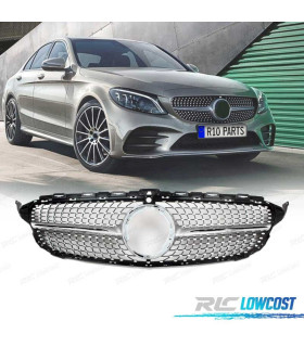 GRIGLIA MERCEDES W205 AMG 14-18 LOOK TELECAMERA DIAMOND SILVER