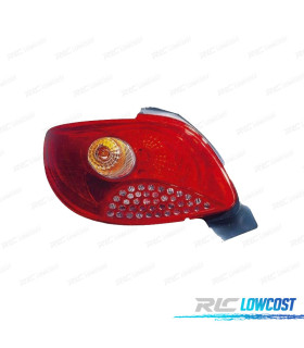 FANALE SINISTRO PEUGEOT 206 PLUS 09-13 AMBRA ROSSO