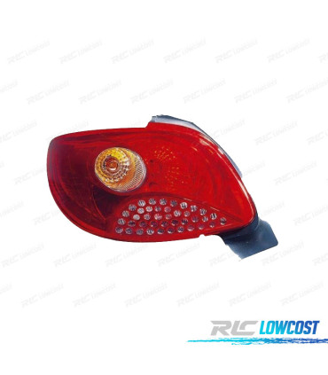 FANALE SINISTRO PEUGEOT 206 PLUS 09-13 AMBRA ROSSO