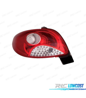 FANALE SINISTRO PER PEUGEOT 206 PLUS 09- BIANCO ROSSO