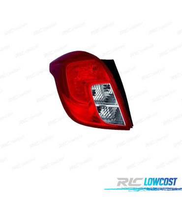 FANALE SINISTRO PER OPEL MOKKA 12-16 BIANCO ROSSO