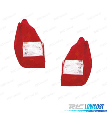 FANALI PER CITROEN C2 03-08 ROSSO BIANCO
