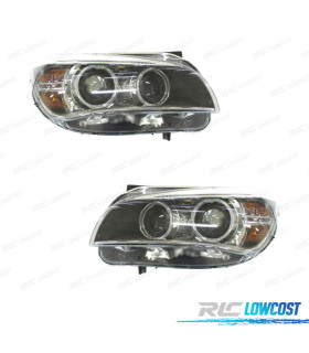 FARI BIXENO BMW X1 E84 12-15 LED FONDO NERO
