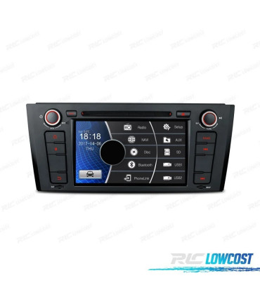 RADIO NAVIGATORE 7" PER BMW SERIE 1 E81 E82 E87 E88 04-11 USB GPS TOUCH HD