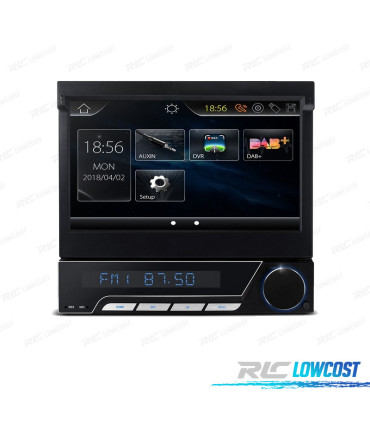 RADIO GPS ANDROID 7 UNIVERSALE 7" 1 DIN SCHERMO TOUCH SCREEN 32GB DI MEMORIA INTERNA 2GB DI RAM DDR3