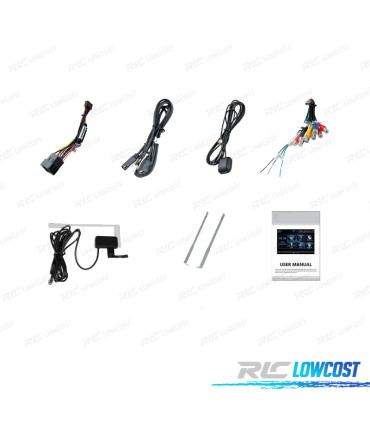 RADIO GPS ANDROID 7 UNIVERSALE 7" 1 DIN SCHERMO TOUCH SCREEN 32GB DI MEMORIA INTERNA 2GB DI RAM DDR3