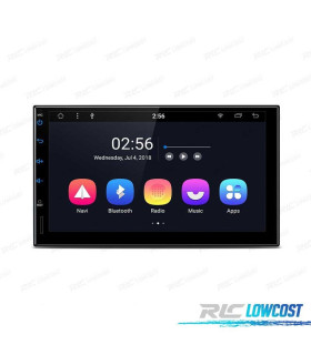 RADIO GPS ANDROID 8.1 7" OCTA-CORE 2DIN MULTIMEDIA SCHERMO CURVO