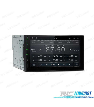 RADIO GPS ANDROID 8.1 7" OCTA-CORE 2DIN MULTIMEDIA SCHERMO CURVO