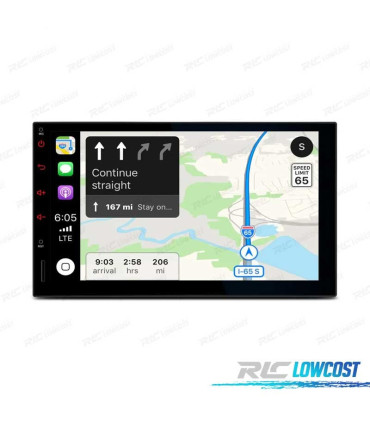 RADIO GPS ANDROID 9 UNIVERSALE 2 DIN SCHERMO TOUCH SCREEN 10.1" B