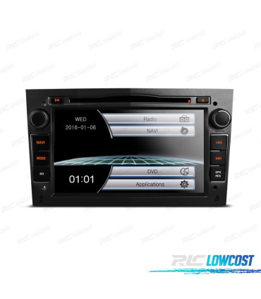 NAVIGATORE RADIO 7" PER OPEL COLORE NERO SCURO USB GPS TOUCH HD