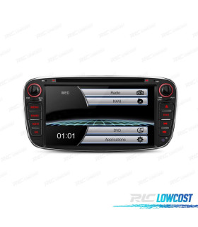NAVIGATORE RADIO 7" PER FORD TONDO COLORE NERO USB GPS TOUCH HD