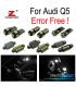 KIT 30 LAMPADE LED INTERNE PER AUDI Q5 09-17