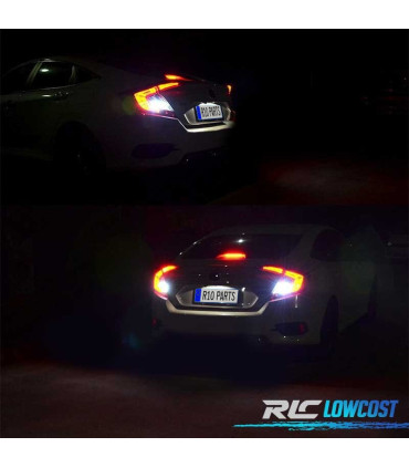 KIT 7 LAMPADE LED INTERNE PER HONDA CIVIC 10TH GEN 16-