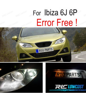 KIT 6 LAMPADE LED INTERNE PER SEDILE PER SEAT IBIZA V MK5 SPORTCOUPE ST 6J 6 P 09-16