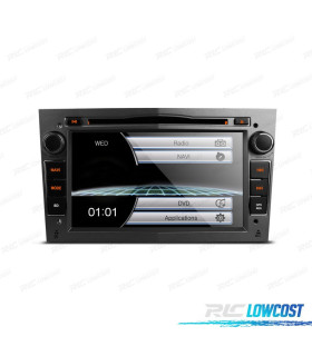 NAVIGATORE RADIO 7" PER OPEL COLORE GRIGIO SCURO USB GPS TOUCH HD