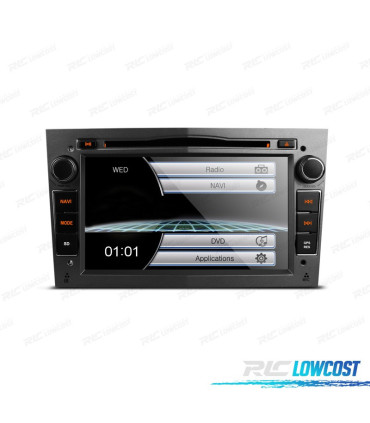 NAVIGATORE RADIO 7" PER OPEL COLORE GRIGIO SCURO USB GPS TOUCH HD