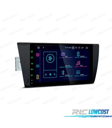 RADIO GPS ANDROID 14 PER BMW E90 E91 E92 E93 SCHERMO 9" TOUCHSCREEN