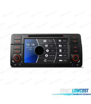 RADIO NAVIGATORE 7" PER BMW SERIE 3 E46 98-06 USB GPS TOUCH HD