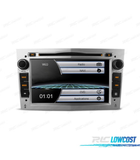 NAVIGATORE RADIO 7" PER OPEL COLORE GRIGIO CHIARO USB GPS TOUCH HD