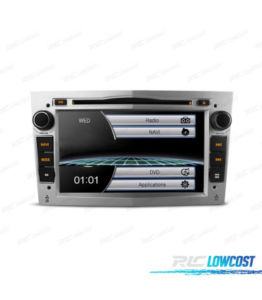 NAVIGATORE RADIO 7" PER OPEL COLORE GRIGIO CHIARO USB GPS TOUCH HD