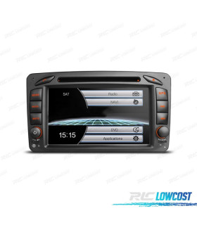 NAVIGATORE RADIO PER MERCEDES CLASSE A C CLK USB GPS TOUCHSCREEN HD 7"