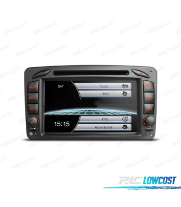 NAVIGATORE RADIO PER MERCEDES CLASSE A C CLK USB GPS TOUCHSCREEN HD 7"