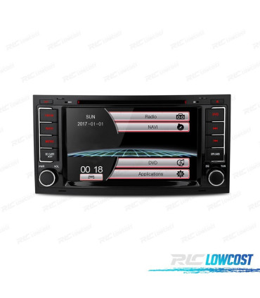 RADIO NAVIGATORE 7" PER VOLKSWAGEN VW TOUAREG T5 04-11 USB GPS TOUCH HD