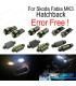 KIT 11 LAMPADE LED INTERNE PER SKODA FABIA 3 MK3 MK III HATCHBACK 15-