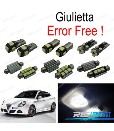KIT 11 LAMPADE LED INTERNE PER ALFA ROMEO GIULIETTA 940 10-17