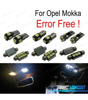 KIT 14 LAMPADE LED INTERNE PER OPEL MOKKA 12-
