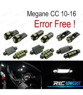 KIT 10 LAMPADE LED INTERNE PER RENAULT MEGANE CC 10-16