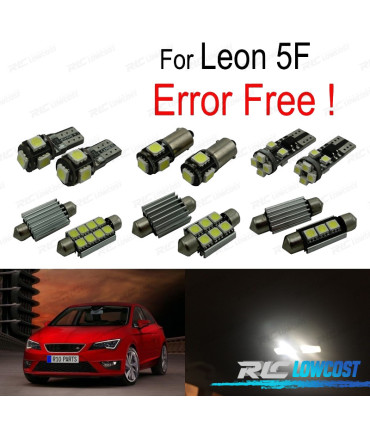 KIT LAMPADE LED INTERNE PER SEAT LEON MK3 5F 5F1 5F5 5F8 13-18
