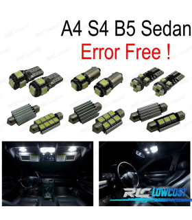 KIT 12 LAMPADE LED INTERNE PER AUDI A4 B5 SEDAN 96-01