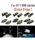 KIT 10 LAMPADE LED INTERNE PER PORSCHE 911 996 CARRERA S TURBO 4S 98-05