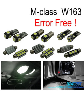KIT 16 LAMPADE LED INTERNE PER MERCEDES CLASSE M W163 ML320 ML350 ML430 ML500 ML55 AMG 98-05