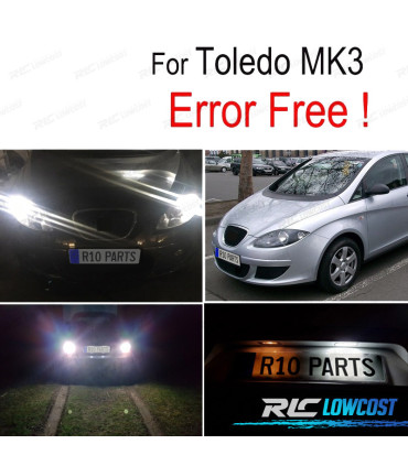KIT 6 LAMPADE LED INTERNE PER SEAT TOLEDO MK III MK 3 5P 5P2 05-09
