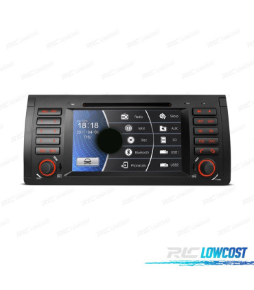 RADIO NAVIGATORE 7" PER BMW X5 E53 99-06 USB GPS TATTILE HD
