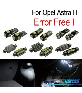 KIT 15 LAMPADE LED INTERNE PER OPEL ASTRA H OPC GTC HATCHBACK 04-09